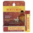 Vanilla Maple Moisturizing Lip Balm Blister by Burts Bees for Unisex - 0.15 oz Lip Balm Online Hot Sale