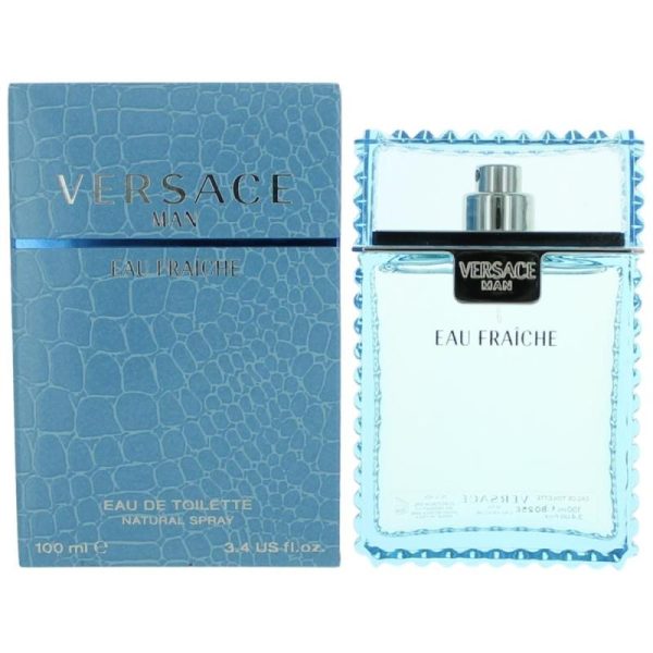 Versace Man Eau Fraiche By Versace, 3.4 Oz Eau De Toilette Spray For Men Supply