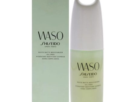 Waso Quick Matte Moisturizer Oil-Free by Shiseido for Women - 2.5 oz Moisturizer For Discount