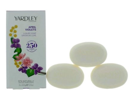 Yardley April Violets By Yardley Of London, 3 X 3.5 Oz Luxury Soap For Women Online