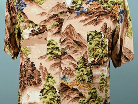 Sports Wear Vintage 50s Rayon Hawaiian Shirt, Made in Japan M Online