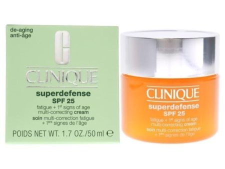 Superdefense Multi-Correcting Cream SPF 25 - Type I-II by Clinique for Unisex - 1.7 oz Cream Online