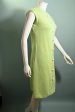 Vintage 60s Mint Green Mod A Line Dress M Supply