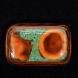 Vintage 70s Wood Stone Chip Belt Buckle, Hippie Buckle Online Sale