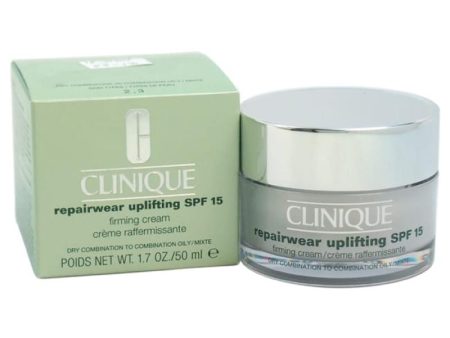 Repairwear Uplifting SPF 15 Firming Cream - Dry Combination To Oily Skin by Clinique for Unisex - 1.7 oz Cream Discount