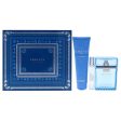 Versace Man Eau Fraiche by Versace for Men - 3 Pc Gift Set 3.4oz EDT Spray, 10ml EDT Spray, 5oz Bath and Shower Gel Supply