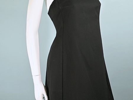 Vintage Claude Montana Black Mini Halter Dress,  Montana  Made in Italy XS XXS Online Sale