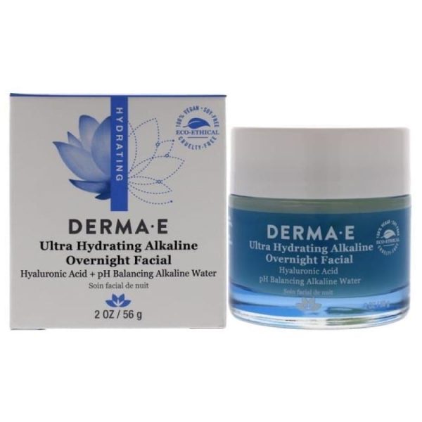 Ultra Hydrating Alkaline Overnight Facial by Derma-E for Unisex - 2 oz Gel Discount