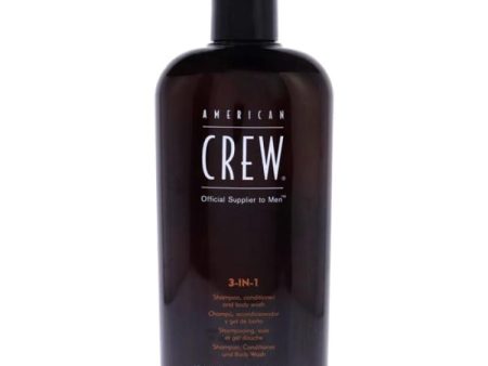 3-In-1 Shampoo and Conditoner and Body Wash by American Crew for Men - 15.2 oz Shampoo, Conditoner and Body Wash Online now