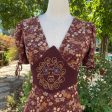 Susie Craig Vintage 60s Maxi Dress, Embroidered Bohemian Hippie Long Dress S For Sale