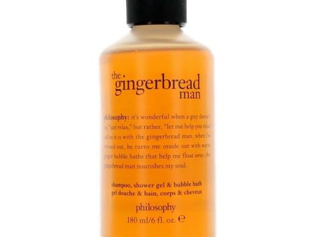 The Gingerbead Man By Philosophy, 6 Oz Shampoo, Shower Gel & Bubble Bath For Unisex Hot on Sale