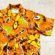 Vintage 70s Batik Hawaiian Shirt, Bright Barkcloth Aloha Shirt, Nuuanu Tailor Shop M Hot on Sale