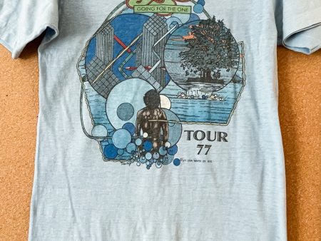 Vintage 1977 YES Going For The One Tour Tee Shirt M Hot on Sale