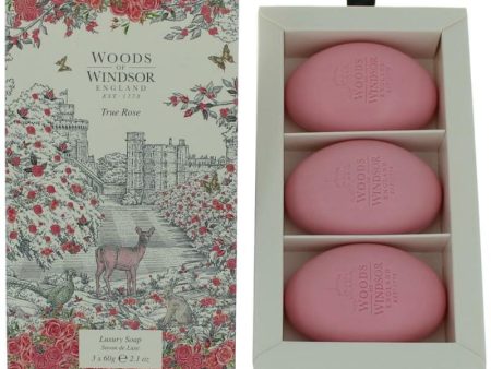 Woods Of Windsor True Rose By Woods Of Windsor, 3 X 2.1 Oz Luxury Soap For Women Online now