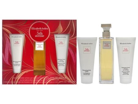 5th Avenue by Elizabeth Arden for Women - 3 Pc Gift Set 4.2oz EDP Spray, 3.3oz Moisturizing Body Lotion, 3.3oz Hydrating Cream Cleanser For The Body Sale