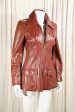 Vintage 70s Fitted Leather Jacket, 70s Disco Era Jacket S Online