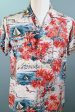 Aloha Screen Print Vintage 50s Rayon Hawaiian Shirt, Made in Japan M Discount