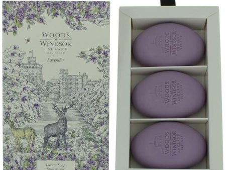 Woods Of Windsor Lavender By Woods Of Windsor, 3 X 2.1 Oz Luxury Soap For Women For Sale