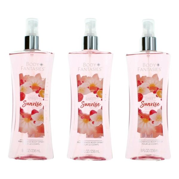 Sweet Sunrise Fantasy By Body Fantasies, 3 Pack 8 Oz Fragrance Body Spray For Women For Discount