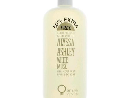 White Musk By Alyssa Ashley, 25.5 Oz Bubbling Bath & Shower Gel Online now