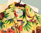 K-Mart Vintage 50s 60s Rayon Hawaiian Shirt, Aloha Bright Tiki Shirt S Hot on Sale