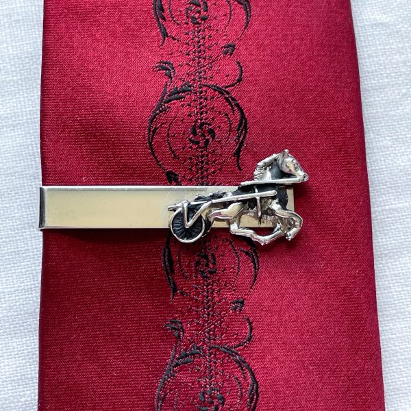 Vintage MCM Tie Clip, Trotter Harness Racing Horse Tie Bar Clip by Swank Discount