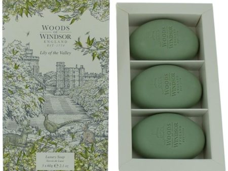 Woods Of Windsor Lily Of The Valley By Woods Of Windsor, 3 X 2.1 Oz Luxury Soap For Women Fashion