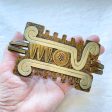 Vintage Maya Mexico Belt Buckle, Hammered Copper Mixed Metal Buckle Fashion