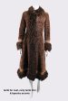 Vintage OOAK Fur Coat, Sheered Lamb Mongolian Curly Lamb & Tapestry Trim, XS Online Sale