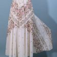 Vintage 70s Romantic Floral Print Long Dress w Flare Skirt S Fashion