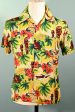 K-Mart Vintage 50s 60s Rayon Hawaiian Shirt, Aloha Bright Tiki Shirt S Hot on Sale