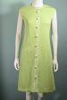 Vintage 60s Mint Green Mod A Line Dress M Supply