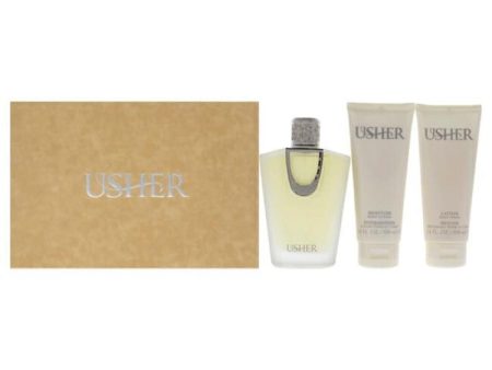 Usher by Usher for Women - 3 Pc Gift Set 3.4oz EDP Spray, 3.4oz Moisture Body Lotion, 3.4oz Lather Body Wash Discount