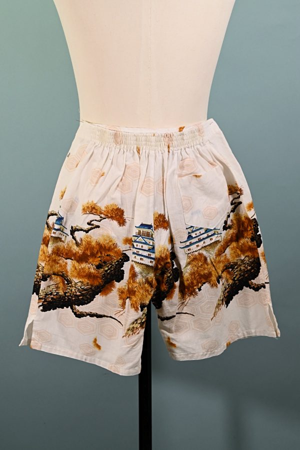 Vintage Mens Board Shorts, Asian Design 31-32  Waist Hot on Sale