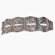 SOLD Margot De Taxco Sterling Mayan Bracelet #5280 Pre-Columbia Design 92.4 Grams Discount