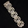 Margot De Taxco Bracelet Sterling Mayan Aztec Design #5464 52.9 Grams Online