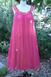 Vintage Negligee Night Gown, Fuchsia Pin Up Bombshell Lingerie by Sheba SZ M on Sale