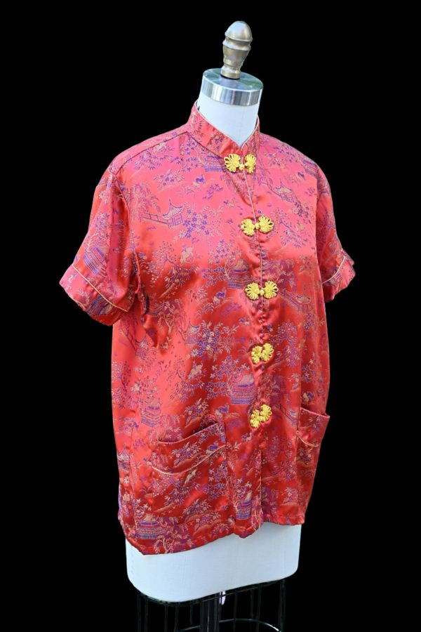 Vintage Chinese Boho Hippie Embroidered Top M Online Sale