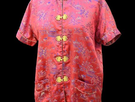 Vintage Chinese Boho Hippie Embroidered Top M Online Sale