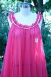 Vintage Negligee Night Gown, Fuchsia Pin Up Bombshell Lingerie by Sheba SZ M on Sale