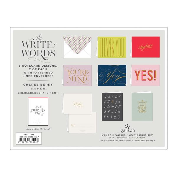 The Write Words Greeting Assortment Notecard Box Online Hot Sale