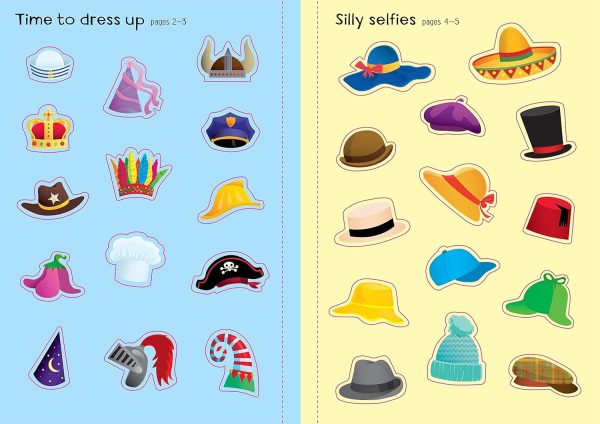 Usborne Little First Stickers Funny Hats Online now