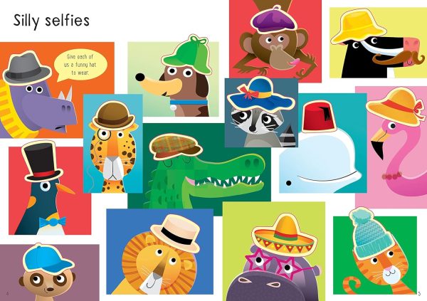 Usborne Little First Stickers Funny Hats Online now