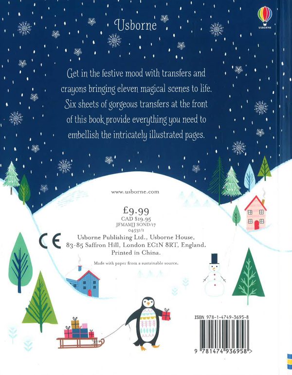 Usborne Rub Down Christmas Transfers Sale