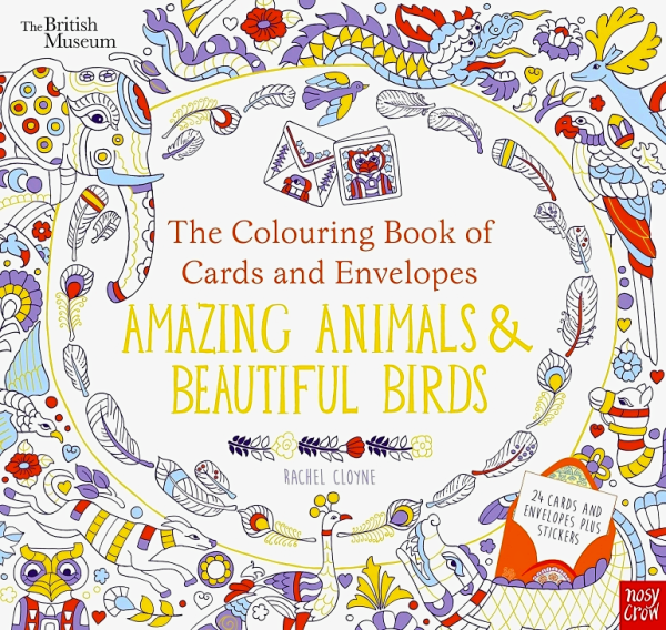 The Colouring Book Of Cards And Envelopes: Amazing Animals and Beautiful Birds Online Sale