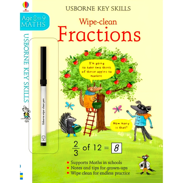 Usborne Wipe Clean Fractions Age 8-9 Supply